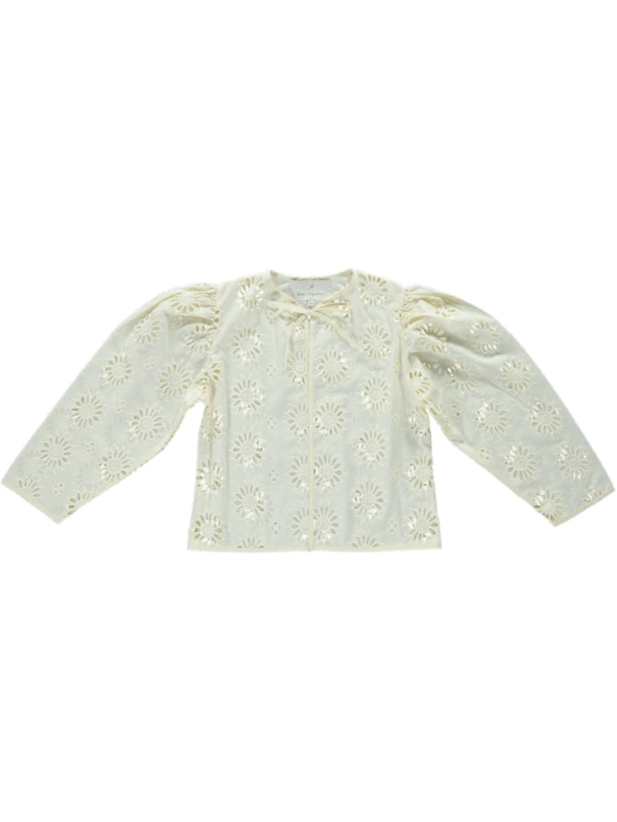 Fleur jacket/Natural embroidery
