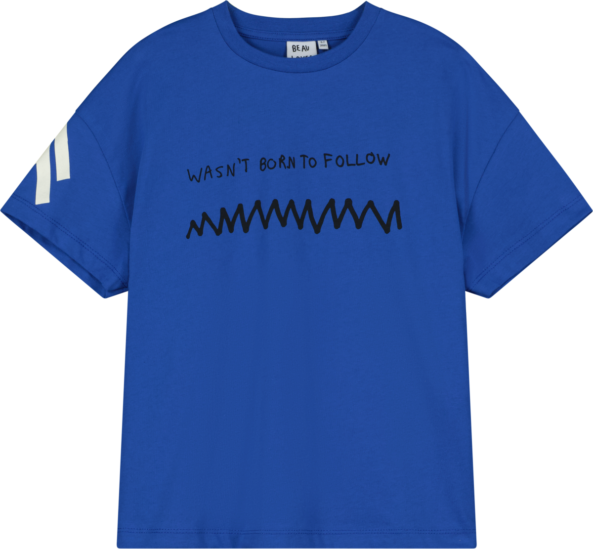 Beaucoup Blue Oversized &#039;Wasn&#039;t Born To Follow&#039; T-shirt